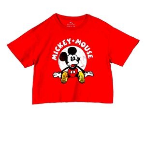Women's Mickey Mouse Crop Top